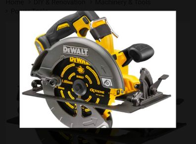 DeWalt DCS578N 54V FlexVolt 190mm Circular Saw and battery