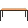 Garden Table Brown 185x90x74 cm Aluminium and WPC Image 3