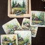 Set of 6 Wooden Coasters in a Box Image 5