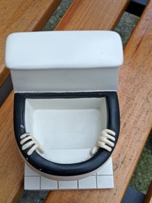 Ceramic Miniature Toilet