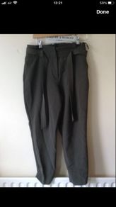 Ladies stunning  khaki green trousers size 10