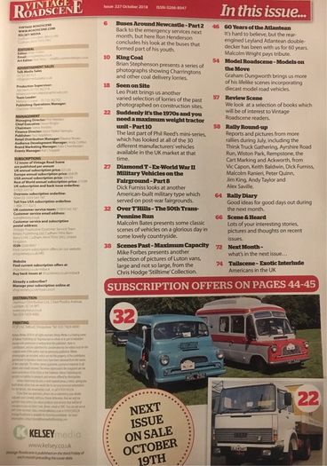 Vintage Roadscene magazine October 2018