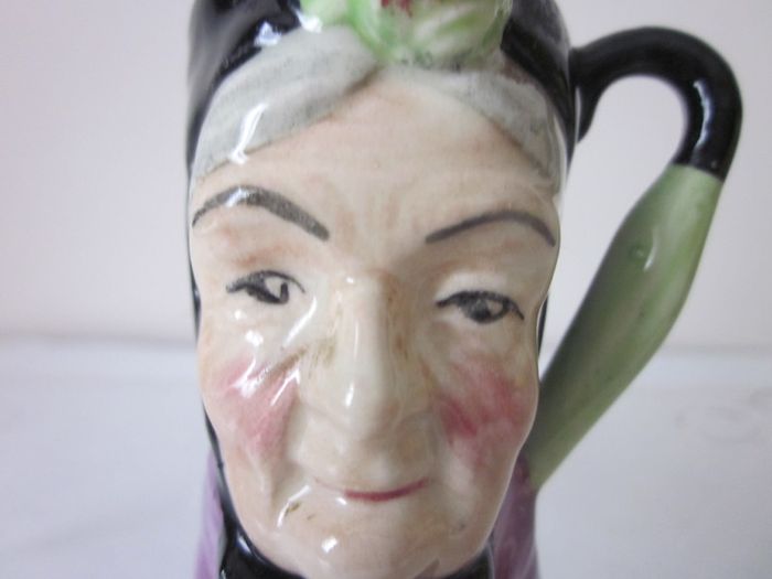 Artone  Miniature Hand Painted  Creamer/Toby Jug, Granny