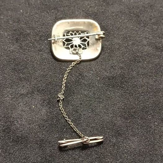 Vintage Art Deco silver 800 brooch from the 1920s 1930s