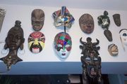 Extensive collection of 35 wall masks