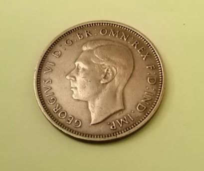 1944 George VI UK Half Penny