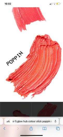 Glow hub buff blush glo up colour stick in Poppin 5 g