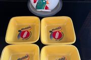 4 x Weetabix 70th Anniversary And 1 x Cornflakes Cereal Bowls. In Excellent Condition Total 6 cereal Bowls