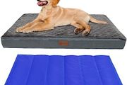 Large Dog Bed with Cooling Mat,