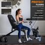 Large Exercise Mat Fitness Mat for Home Gym Workout Gym Mat for Fitness, Floor Exercises, HIIT, Cardio, Gym Work, Equipment Heavy Duty Rubber Flooring for Gym Image 3