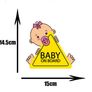 Car Decal.  Baby on Board. Girl Image 3