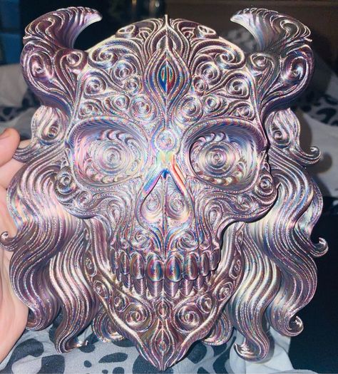 wall art psychedelic skull