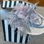 Fascinator / Hat - Dusty Pink/Silver Grey Image 3