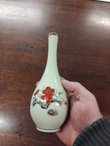 Hand Painted Asain Vase