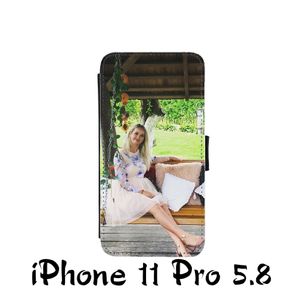 iPhone 11 Pro 5.8 PU Leather Flip Case cover with your photo or any image on it! personalised iPhone 11 Pro 5.8 case cover
