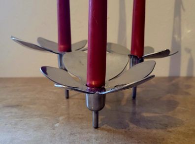 Vintage candle centrepiece by Monika Mulder, Sweden