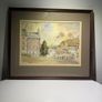 Brian Bennett Watercolour & Ink Painting - Historic Irish Town Street Framed Image 2