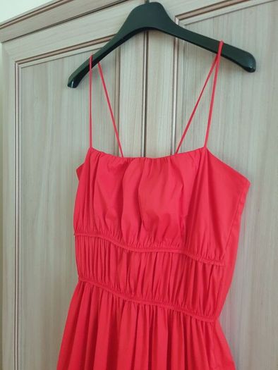 Cos Red Dress Size Uk 14