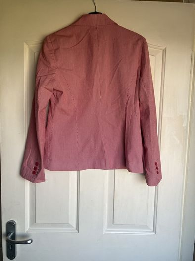 Womans red/white blazer