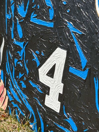 Pico Lopes Cabo Verde acrylic original portrait painting art canvas football soccer memorabilia Shamrock Rovers