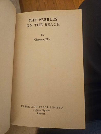 The Pebel On The Beach. Clarence Ellis. 1974 Paperback In Good Condition. See Photos For Same
