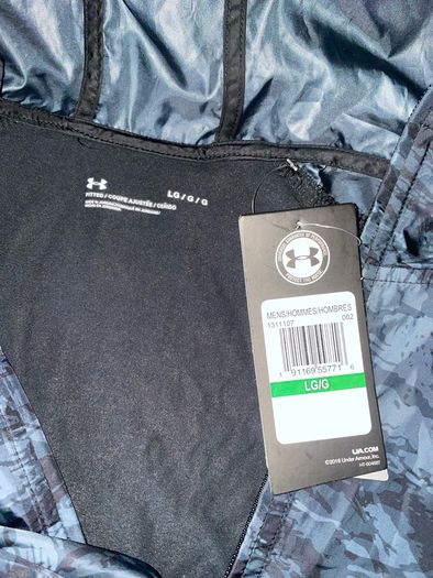 Under Armour 1/4 zip training hoody rain top camo