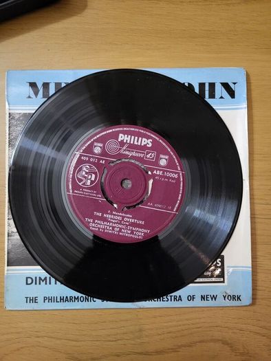 Mendelssohn The Hebrides Fingals Cave Ruy Blas 7 inch EP Philips ABE 1006