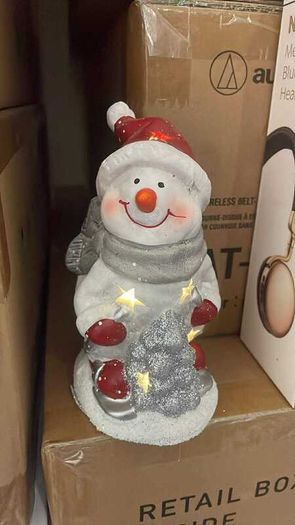 Christmas Snowman Figurine LED