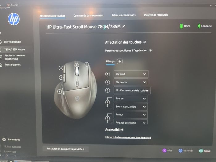 HP Ultra-Fast Scrolling Mouse 785M