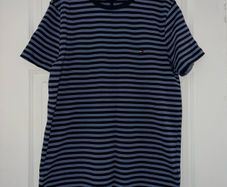 Tommy Hilfiger Blue Stripey T-Shirt New With Tags
