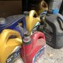 Empty engine oil cans Image 2
