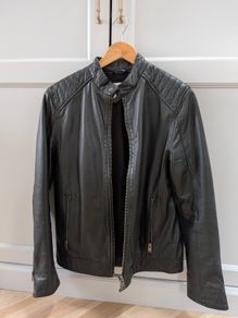 Selected mens leather jacket
