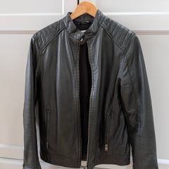 Selected mens leather jacket