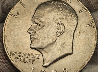USA United States 1978 Eisenhower 1 Ike Dollar Apollo 11 Moon  Landing