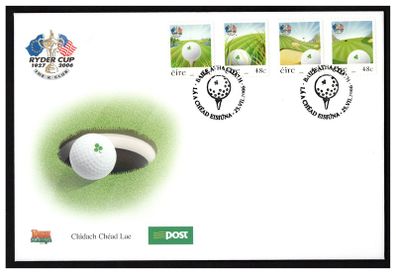 2006 Ireland The 36th Ryder Cup Self-Adhesive Commemorative Stamps An Post First Day Cover (FDC)
