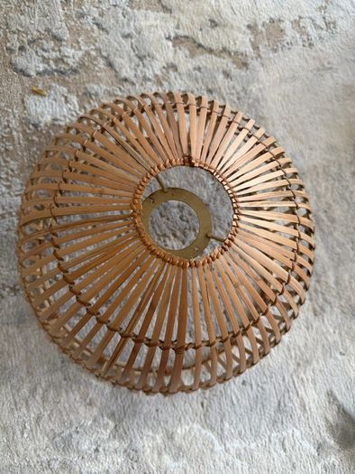 30cm Rattan style light shades x 2