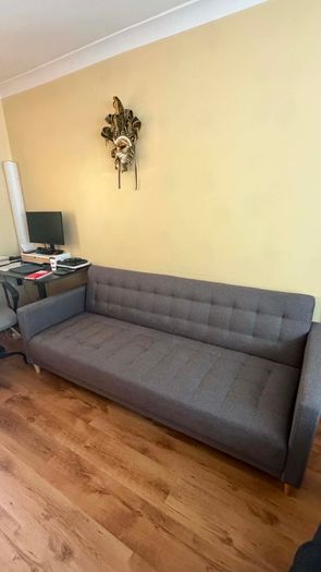 FALSLEV sofa bed grey