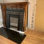 Wooden fireplace includes hearth Image 4