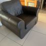 Leather Brown Armchair Image 2