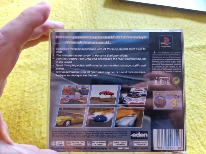 Need for Speed Porche 2000 PlayStation1 Ps1 PlayStation2 Ps2 Games Original