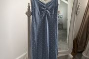 BNWT Soft Blue Polkadot Shoestring Nightie size S