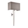 Wall Light with Silk Faux Shade Grey Image 6
