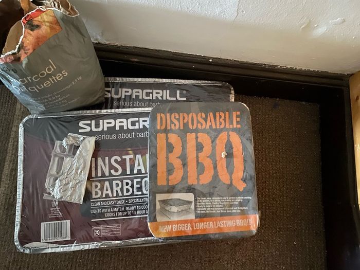 3 disposable barbecue