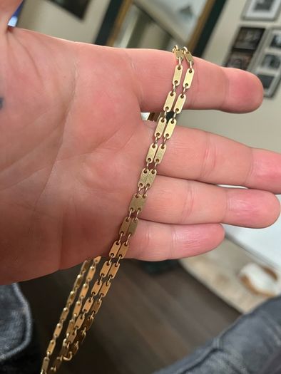9ct gold chain 27" 20.15g