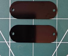 Engraved tags with screws