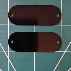 Engraved tags with screws
