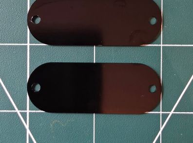 Engraved tags with screws
