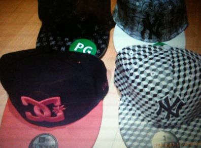4 cheap hip-hop caps/hats