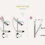 Ceramic Knife Honing Rod Wood Handle Image 2