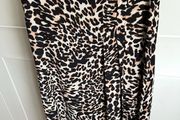 Zara Leopard Midi Skirt